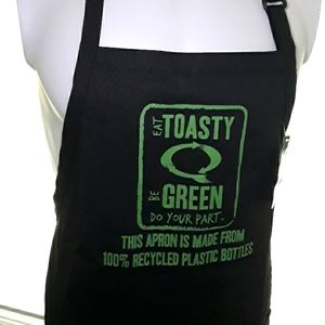 Be Green black apron. One size.